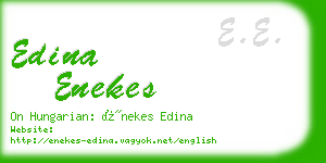 edina enekes business card